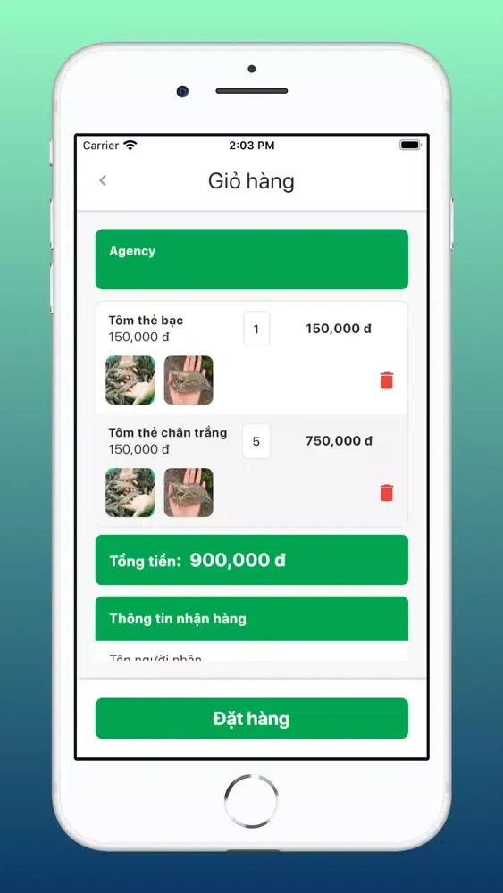 MCOM Tôm Giống - Phân Phối Screenshots